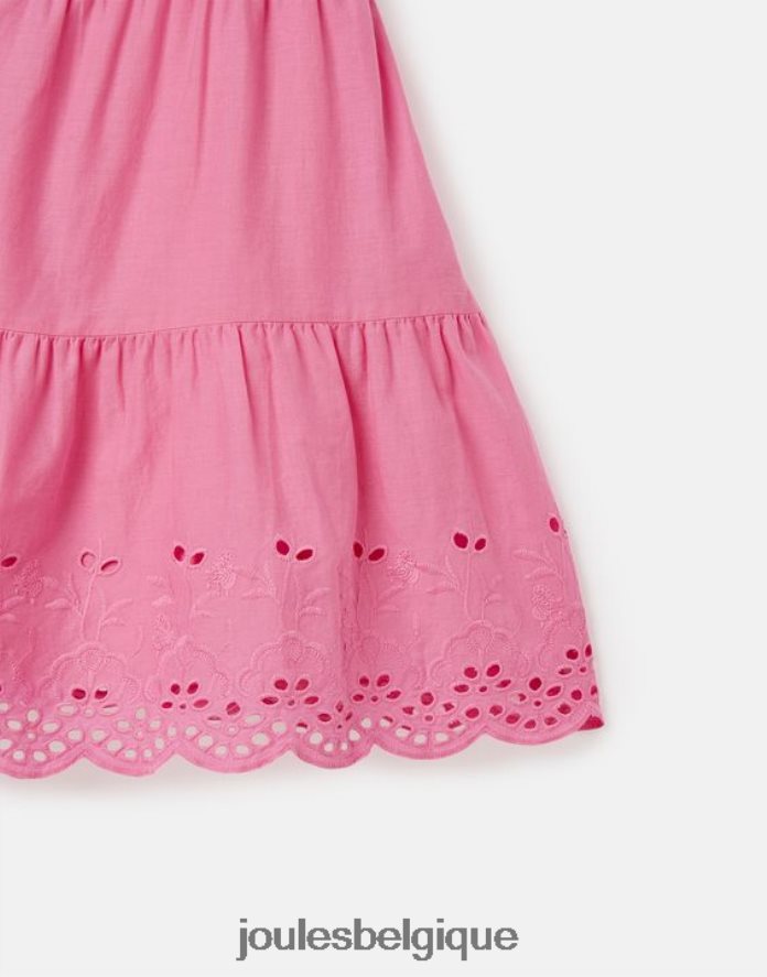 aurore rose robe midi à volants kiki 2-12 ans filles vêtements Joules ND0H6T294