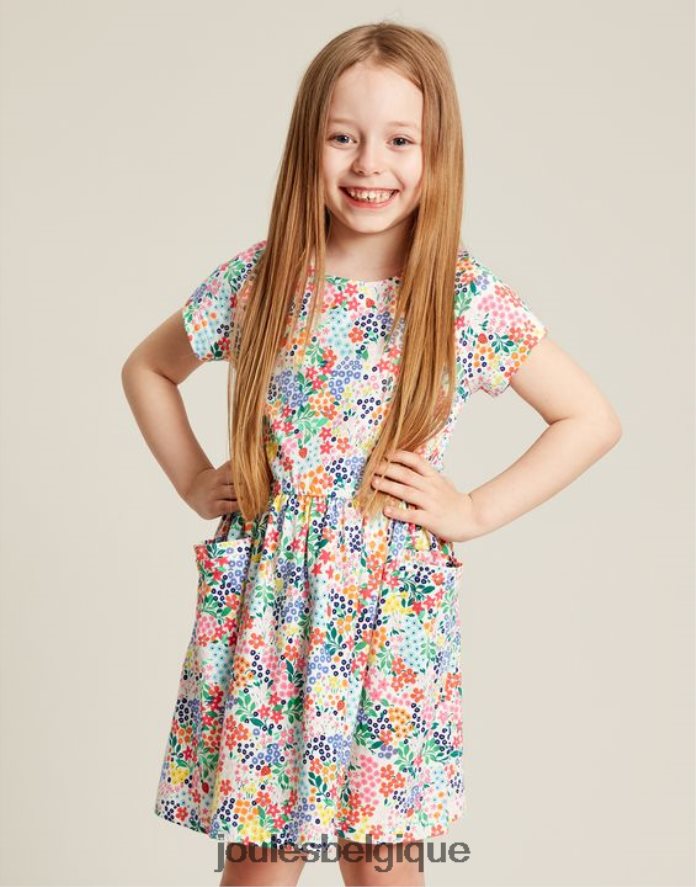 petite fraise robe jersey manches courtes jude 2-12 ans filles vêtements Joules ND0H6T274