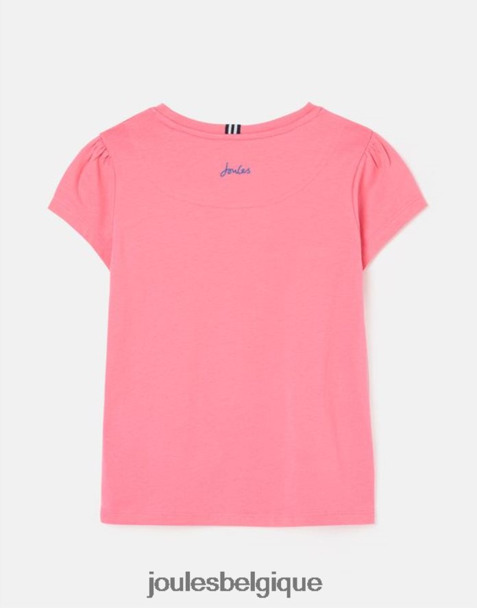 aurore rose t-shirt manches courtes cassie 2-12 ans filles vêtements Joules ND0H6T311