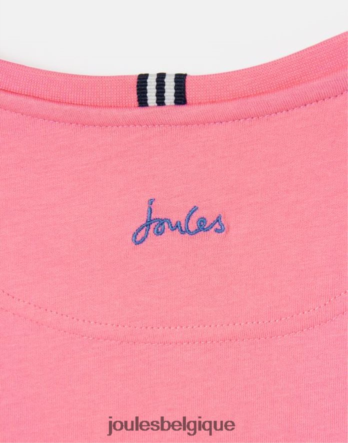 aurore rose t-shirt manches courtes cassie 2-12 ans filles vêtements Joules ND0H6T311