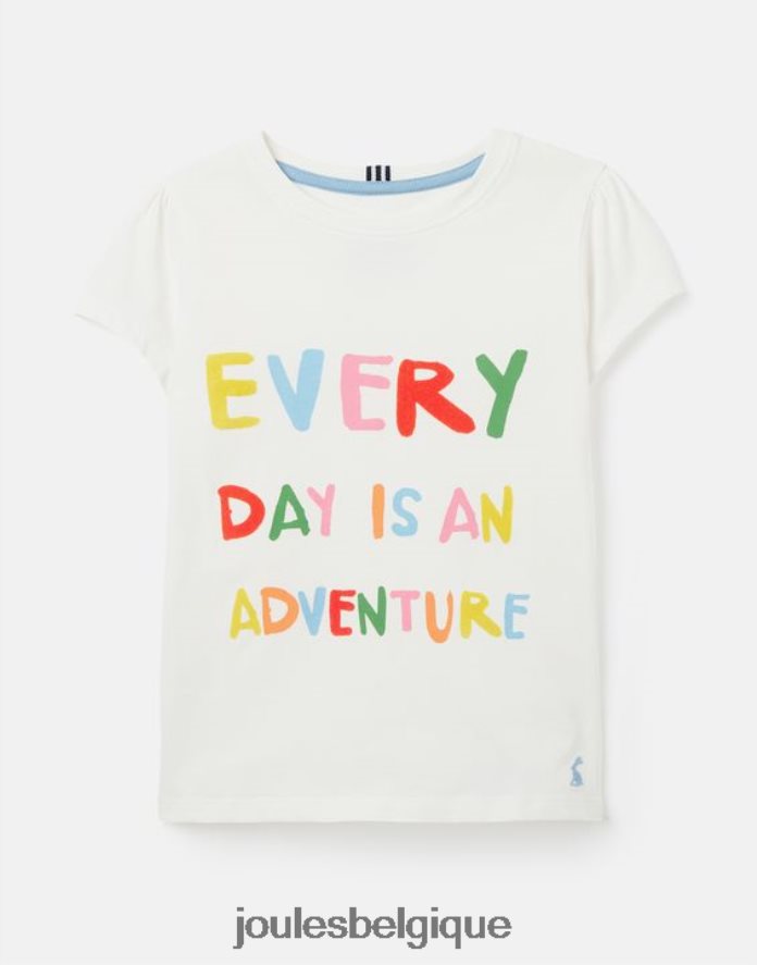 aventure d'une journée t-shirt sérigraphié manches courtes pixie 2-12 ans filles vêtements Joules ND0H6T269