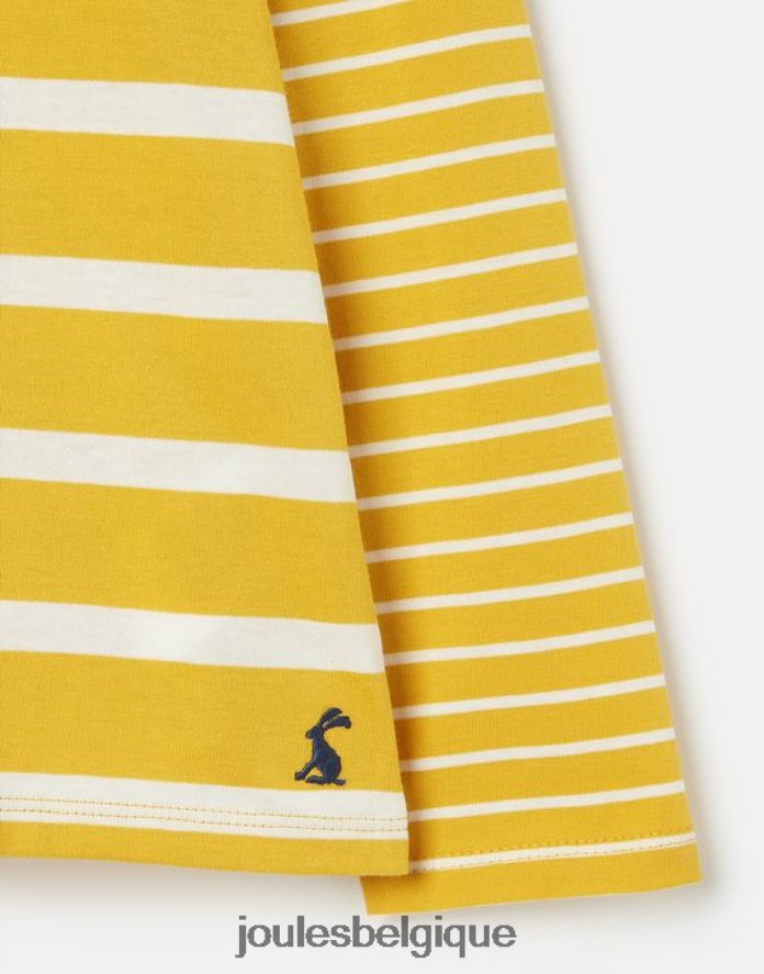 bande jaune t-shirt jersey manches longues elora 2-12 ans filles vêtements Joules ND0H6T302