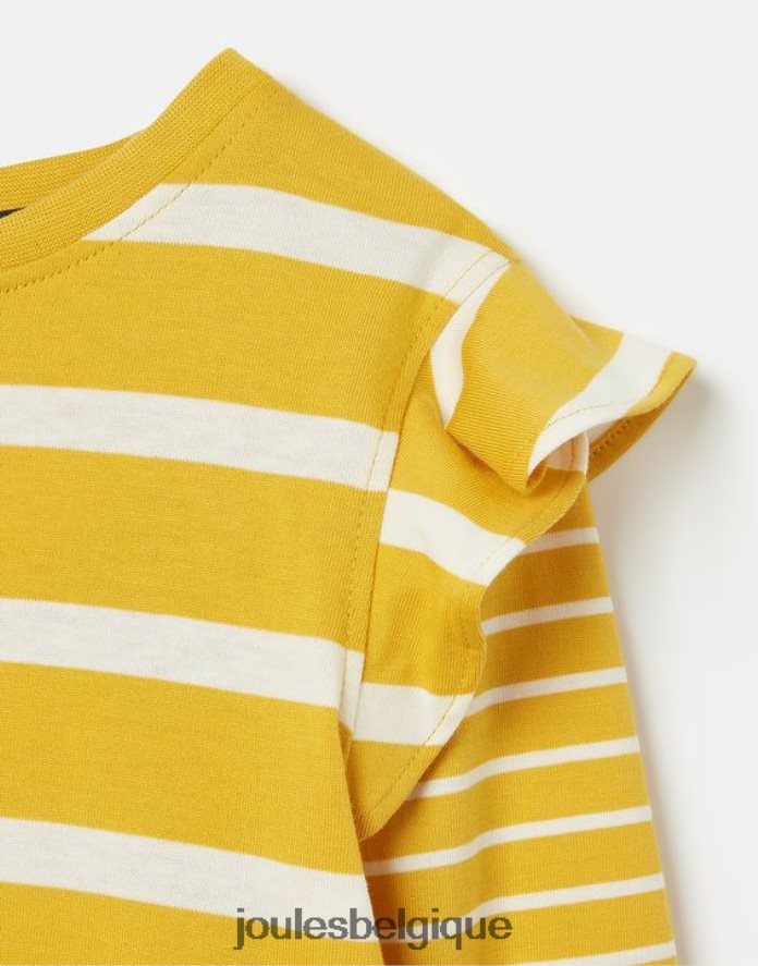 bande jaune t-shirt jersey manches longues elora 2-12 ans filles vêtements Joules ND0H6T302