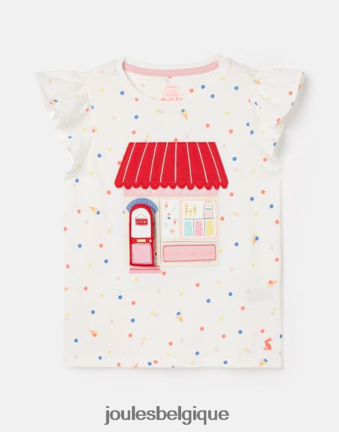 coin de glace t-shirt flutter astra 2-8 ans filles vêtements Joules ND0H6T306