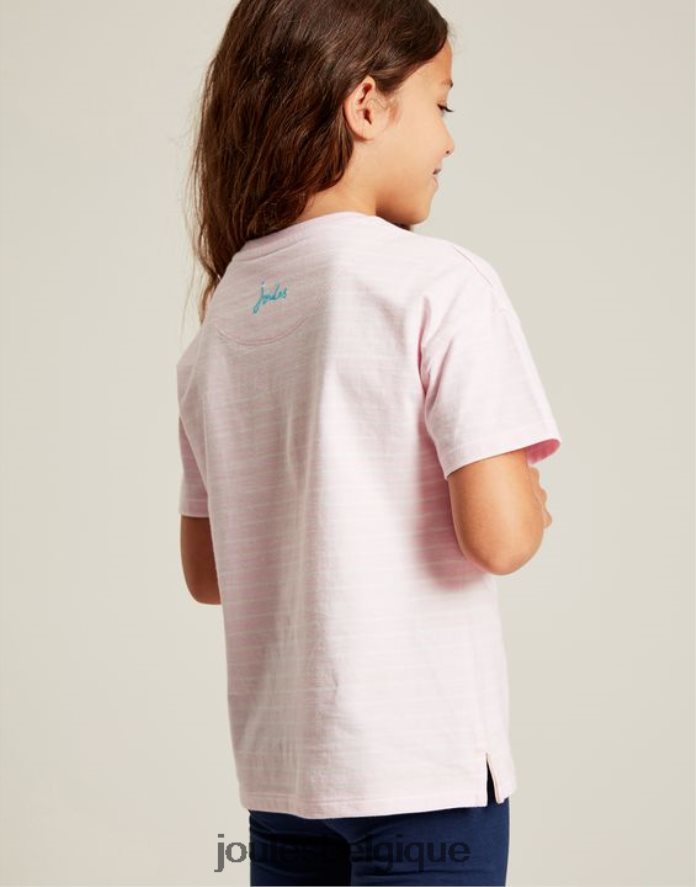 rose fruité t-shirt appliqué bethany 2-12 ans filles vêtements Joules ND0H6T295