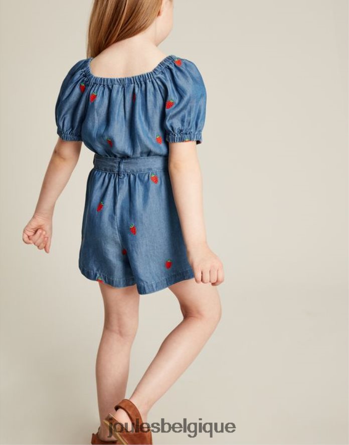 fraise chambray combishort betty col carré 2-12 ans filles vêtements Joules ND0H6T280