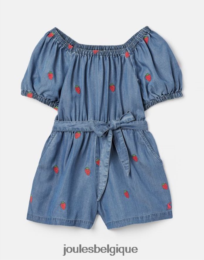 fraise chambray combishort betty col carré 2-12 ans filles vêtements Joules ND0H6T280