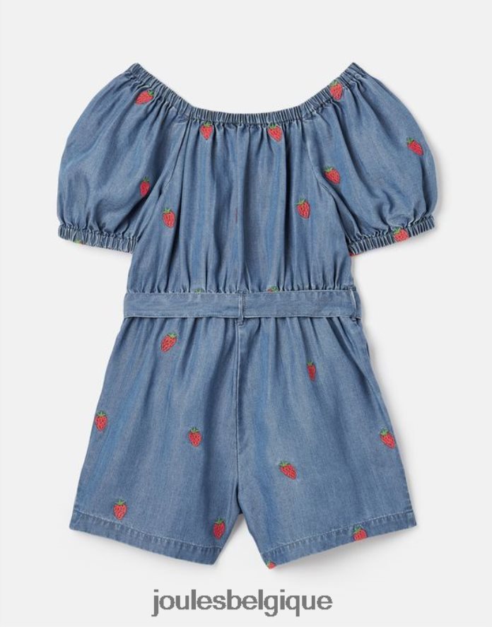 fraise chambray combishort betty col carré 2-12 ans filles vêtements Joules ND0H6T280
