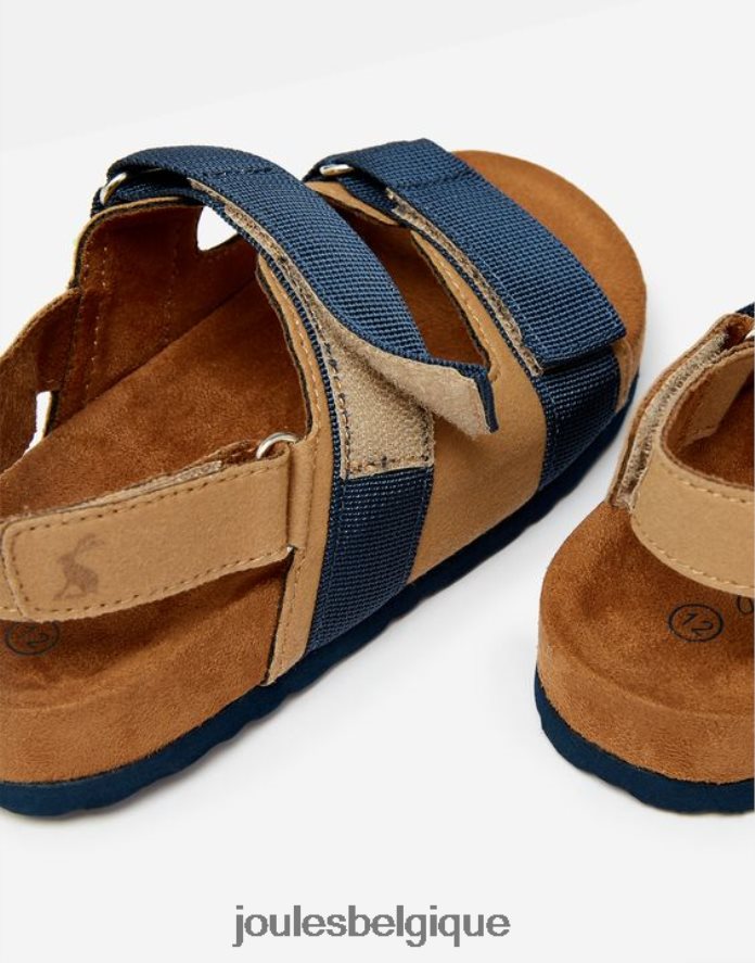 beige marine toby sandales à brides velcro garçons chaussure Joules ND0H6T389