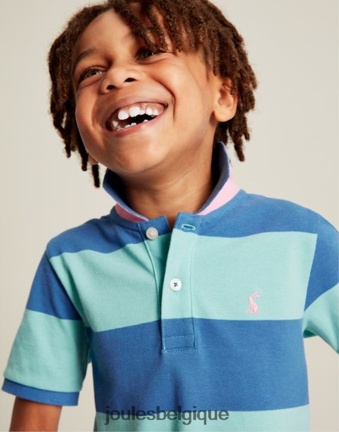bande bleue polo à rayures filbert 2-12 ans garçons vêtements Joules ND0H6T335