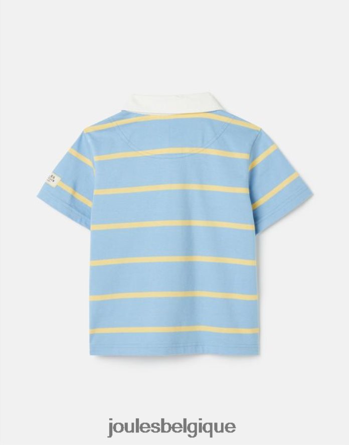 bande jaune bleue polo en jersey à rayures ozzy 2-12 ans garçons vêtements Joules ND0H6T350