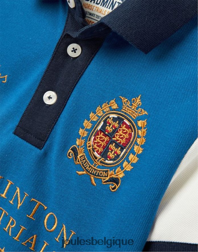 bleu polo de badminton unisexe enfants 2-12 ans garçons vêtements Joules ND0H6T345