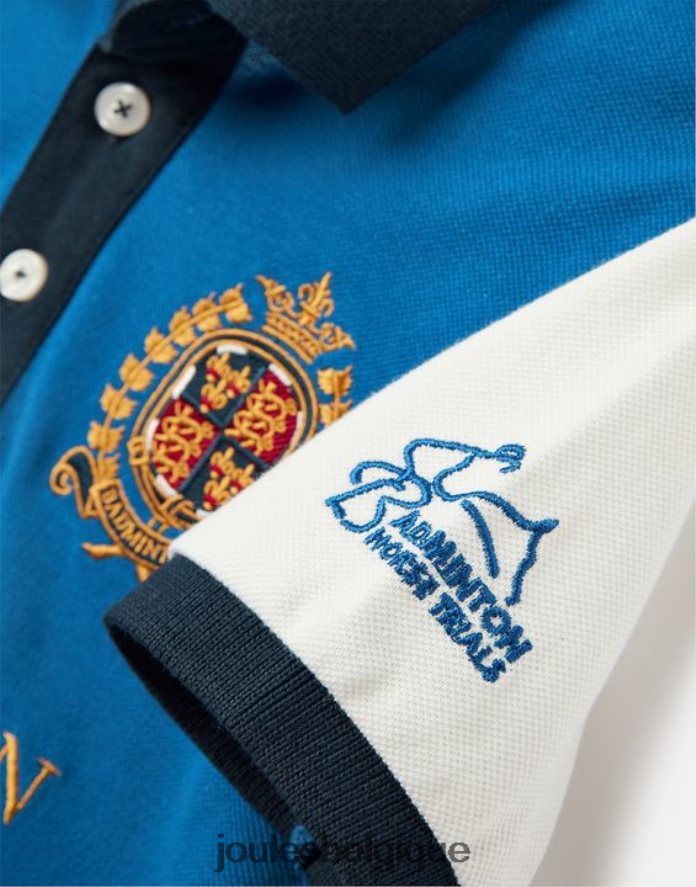 bleu polo de badminton unisexe enfants 2-12 ans garçons vêtements Joules ND0H6T345