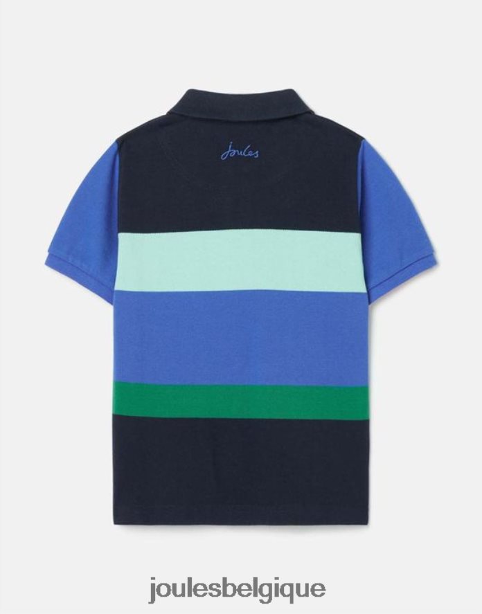 bleu à rayures multiples polo à rayures filbert 2-12 ans garçons vêtements Joules ND0H6T385