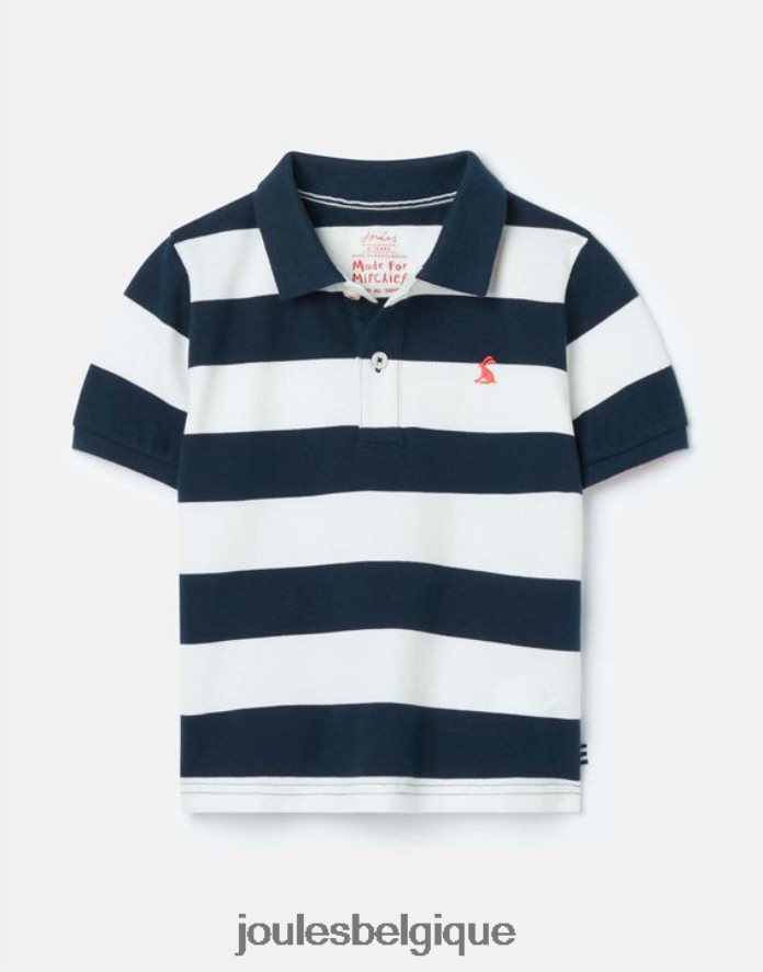 rayures marine françaises polo à rayures filbert 2-12 ans garçons vêtements Joules ND0H6T387