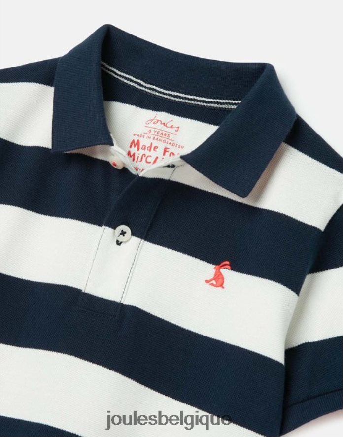 rayures marine françaises polo à rayures filbert 2-12 ans garçons vêtements Joules ND0H6T387