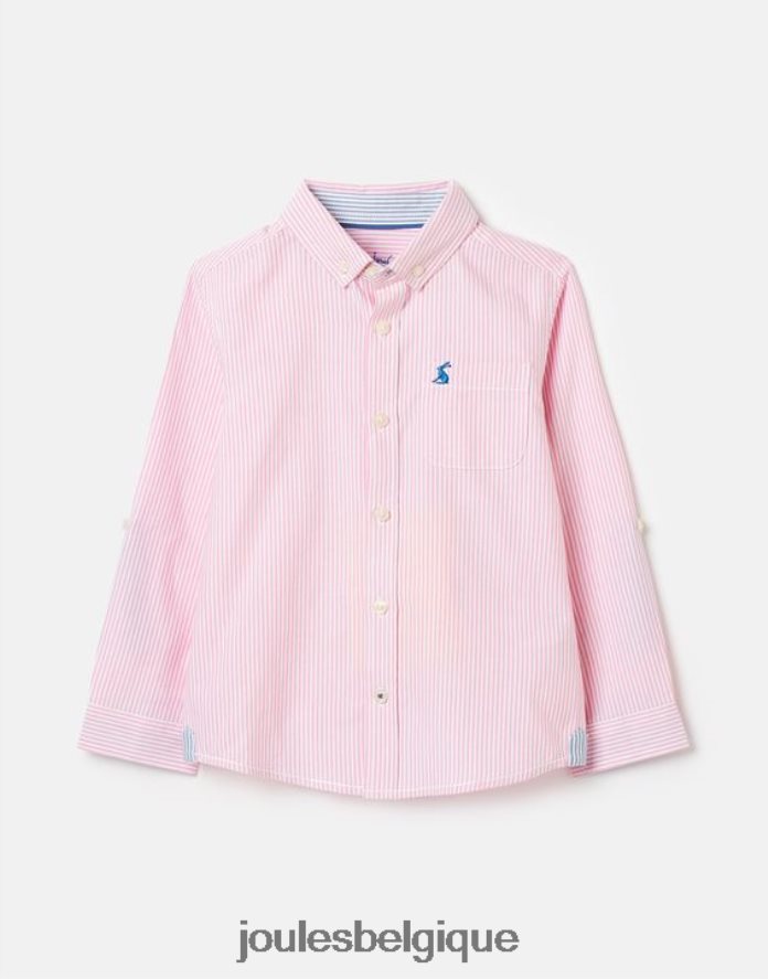 rose chemise oxford à rayures 2-12 ans garçons vêtements Joules ND0H6T340