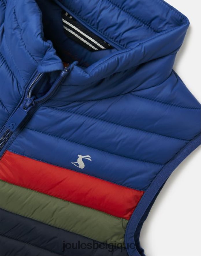 bloc de couleur marine gilet pliable crofton 2-12 ans garçons vêtements Joules ND0H6T347