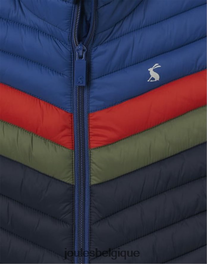 bloc de couleur marine gilet pliable crofton 2-12 ans garçons vêtements Joules ND0H6T347