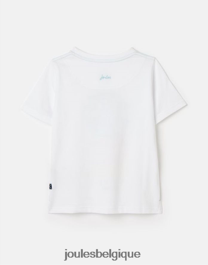 planches de surf blanches ben t-shirt manche courte 2-12 ans garçons vêtements Joules ND0H6T362
