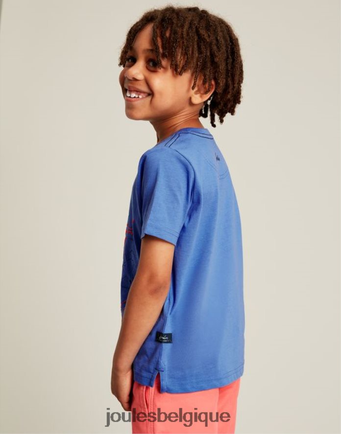 requins bleus ben t-shirt manche courte 2-12 ans garçons vêtements Joules ND0H6T353