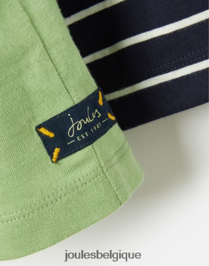 vert clair chomp haut à manches longues avec illustrations 2-8 ans garçons vêtements Joules ND0H6T341