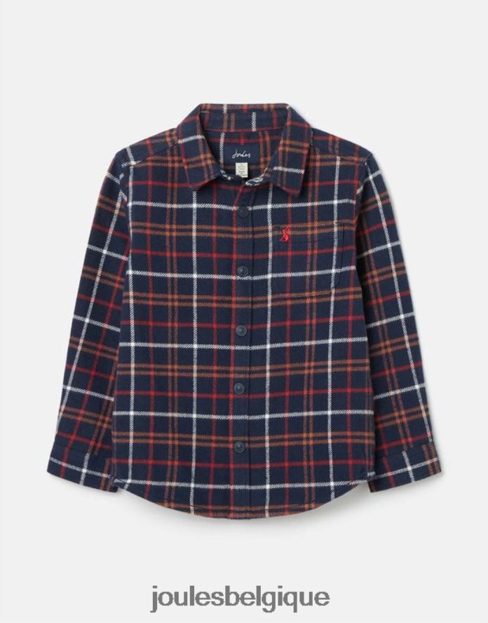 carreaux multiples bleu marine Aiden Shacket 2-12 ans garçons vêtements Joules ND0H6T366