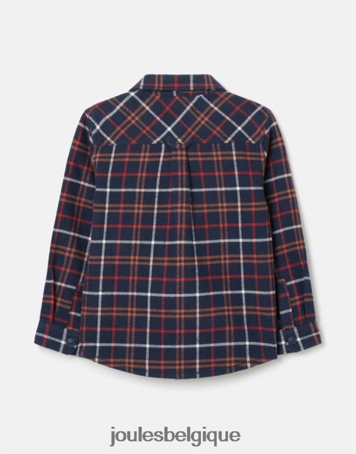 carreaux multiples bleu marine Aiden Shacket 2-12 ans garçons vêtements Joules ND0H6T366