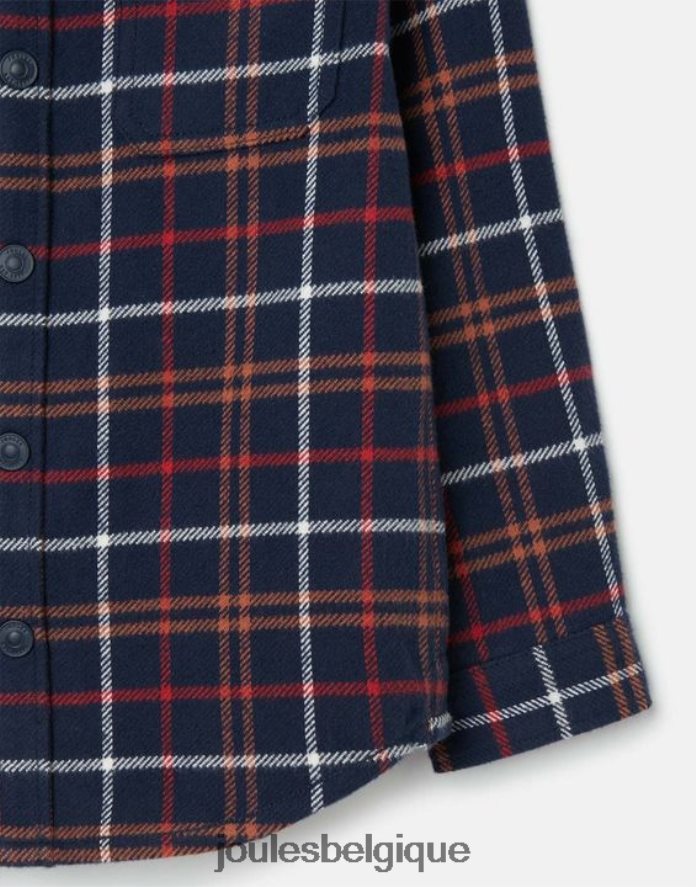 carreaux multiples bleu marine Aiden Shacket 2-12 ans garçons vêtements Joules ND0H6T366