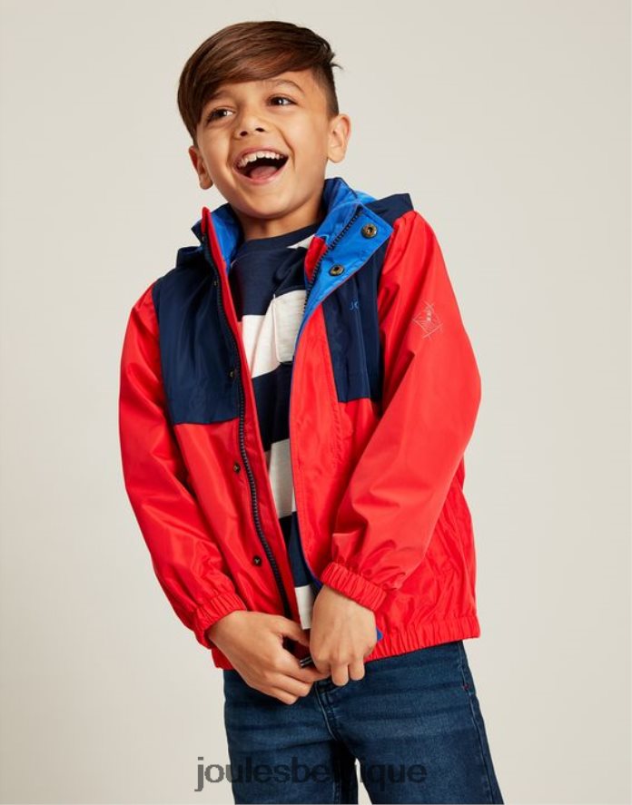 rouge marine veste imperméable sailaway 2-12 ans garçons vêtements Joules ND0H6T346