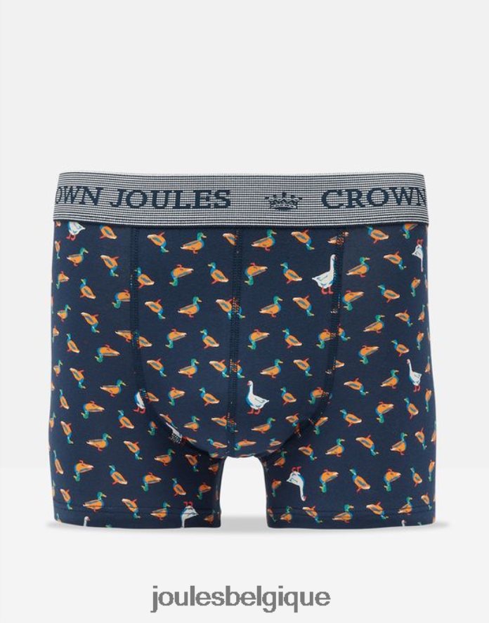 oie canard marine lot de 2 boxers en coton Crown Hommes accessoires Joules ND0H6T170