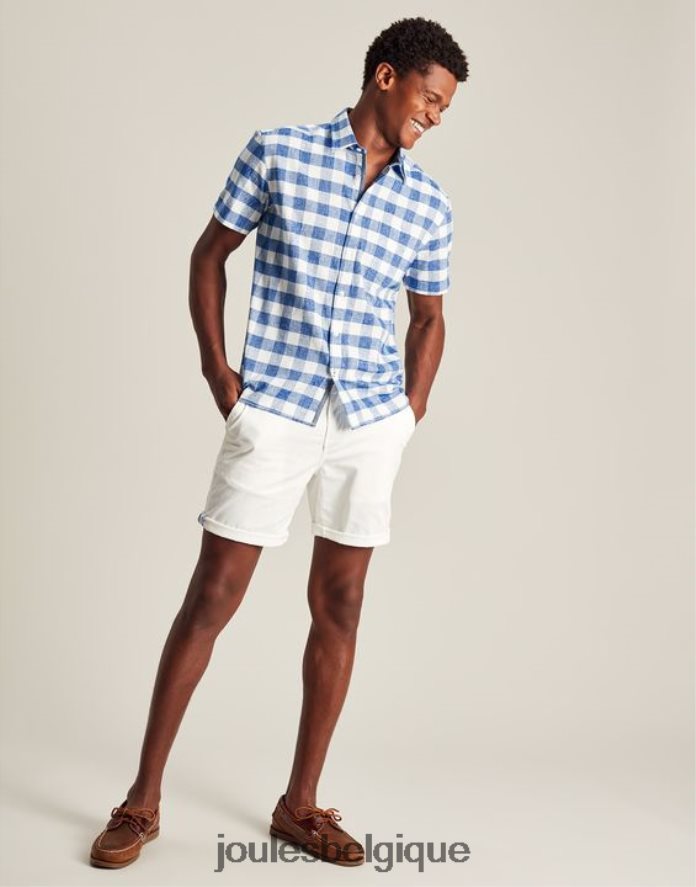 blanc short tissé à quai Hommes vêtements Joules ND0H6T232