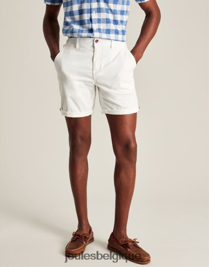 blanc short tissé à quai Hommes vêtements Joules ND0H6T232