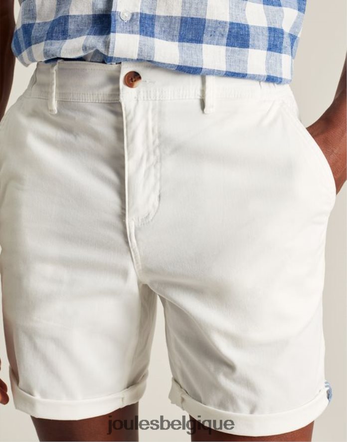 blanc short tissé à quai Hommes vêtements Joules ND0H6T232