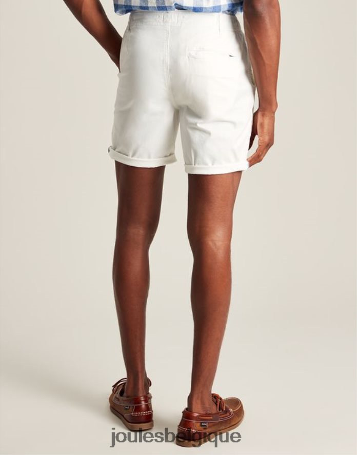 blanc short tissé à quai Hommes vêtements Joules ND0H6T232