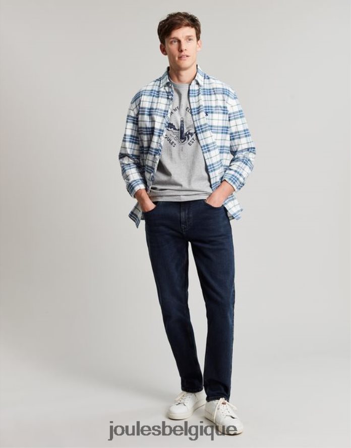 denim délavé à l'encre le jean en denim coupe slim 5 poches The Oakham Hommes vêtements Joules ND0H6T205
