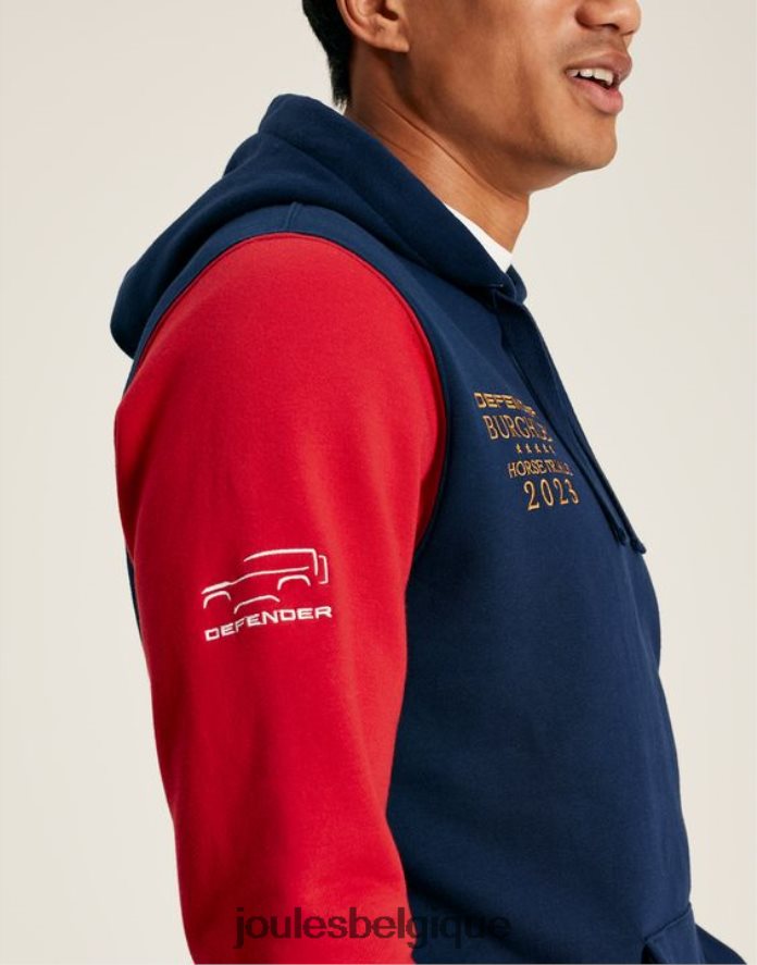 marine française sweat à capuche unisexe burghley Hommes vêtements Joules ND0H6T168
