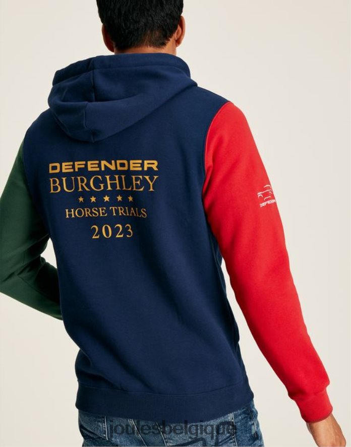 marine française sweat à capuche unisexe burghley Hommes vêtements Joules ND0H6T168