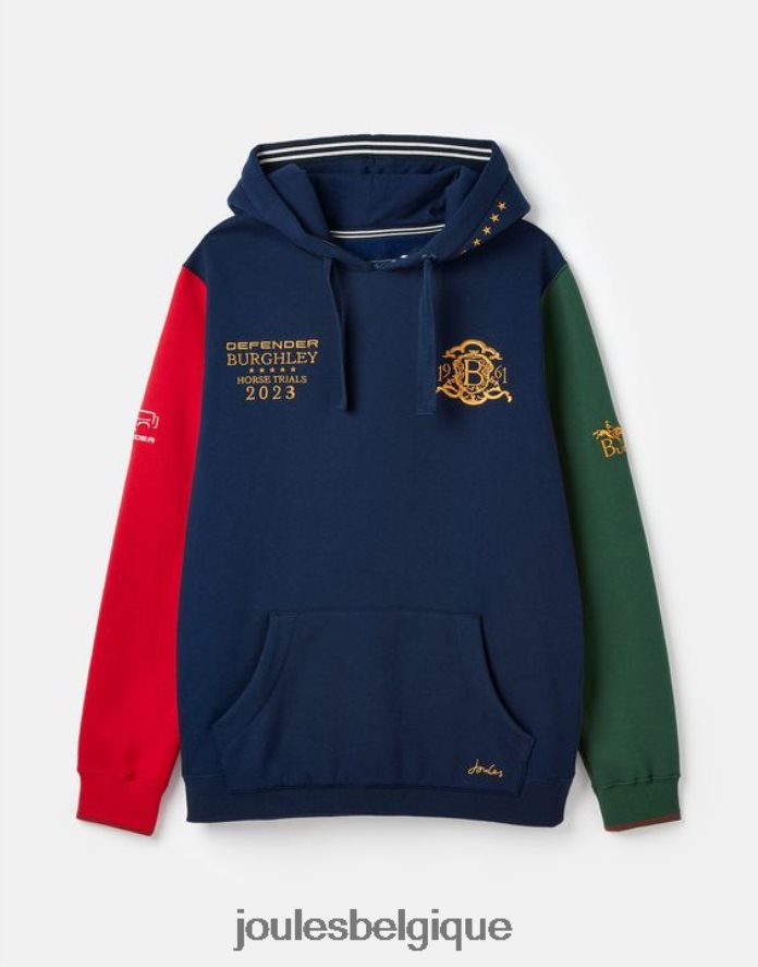 marine française sweat à capuche unisexe burghley Hommes vêtements Joules ND0H6T168