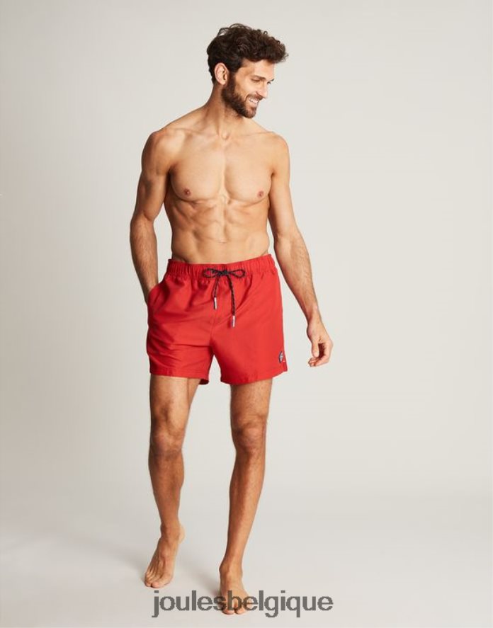 rouge maillot de bain uni galley Hommes vêtements Joules ND0H6T234