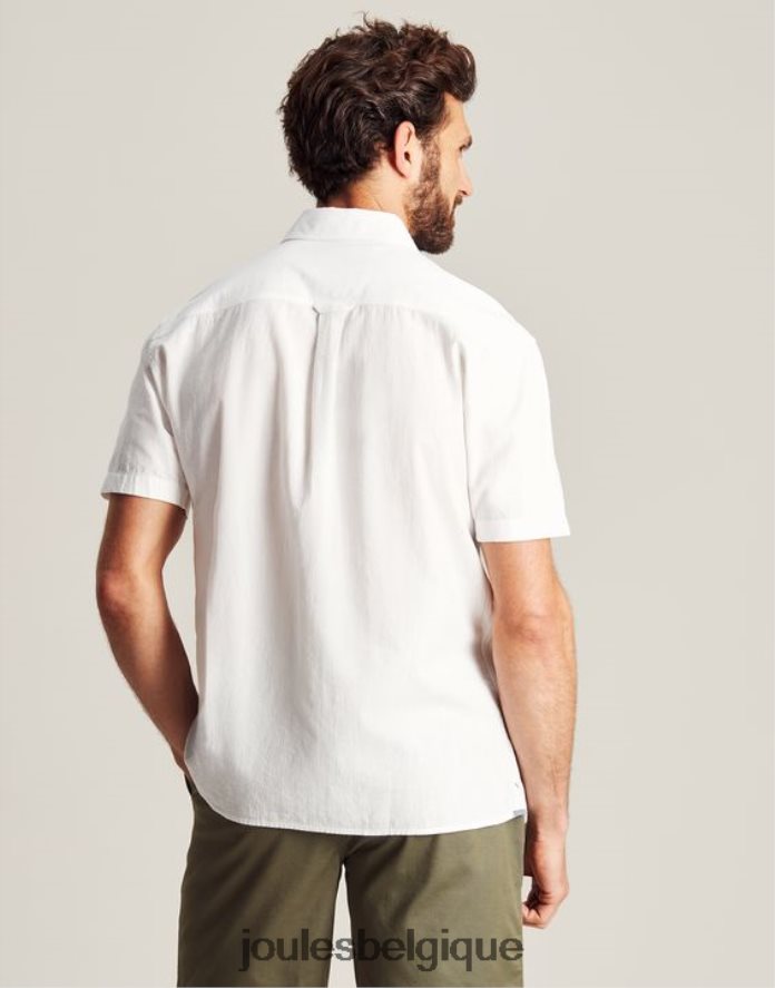 blanc chemise en lin briseur Hommes vêtements Joules ND0H6T219