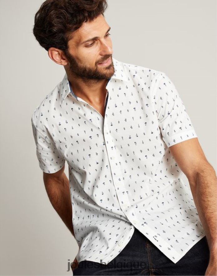 blanc chemise imprimée coupe classique lloyd Hommes vêtements Joules ND0H6T238