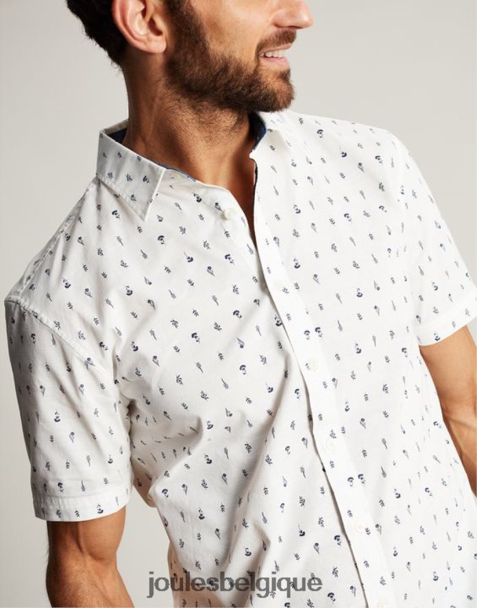 blanc chemise imprimée coupe classique lloyd Hommes vêtements Joules ND0H6T238