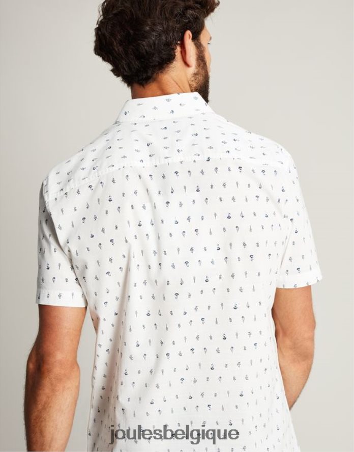 blanc chemise imprimée coupe classique lloyd Hommes vêtements Joules ND0H6T238