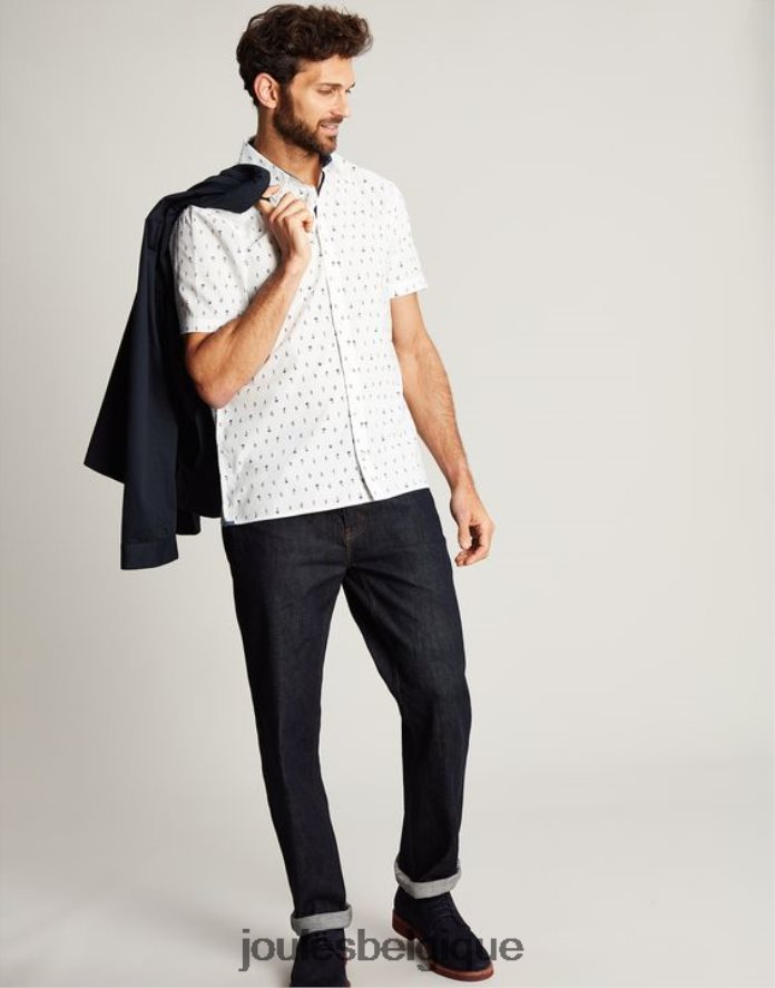 blanc chemise imprimée coupe classique lloyd Hommes vêtements Joules ND0H6T238
