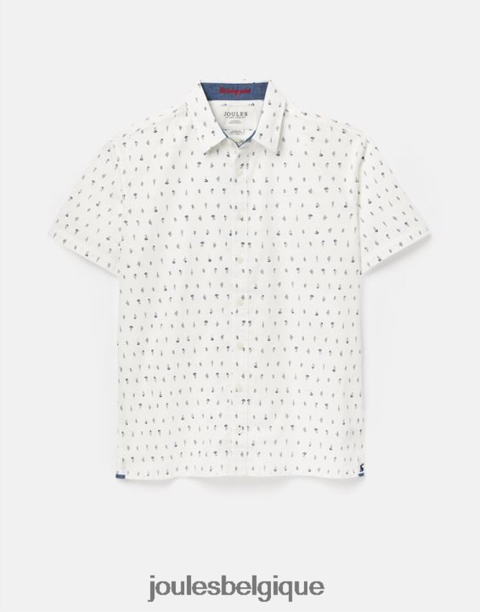 blanc chemise imprimée coupe classique lloyd Hommes vêtements Joules ND0H6T238