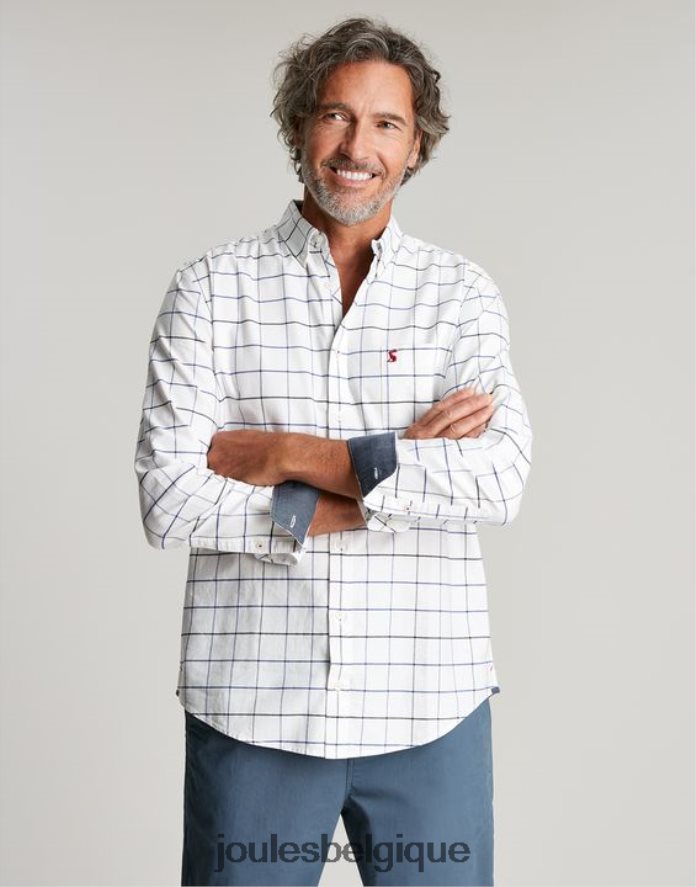 chèque blanc Welford - Chemise à carreaux coupe classique Hommes vêtements Joules ND0H6T174