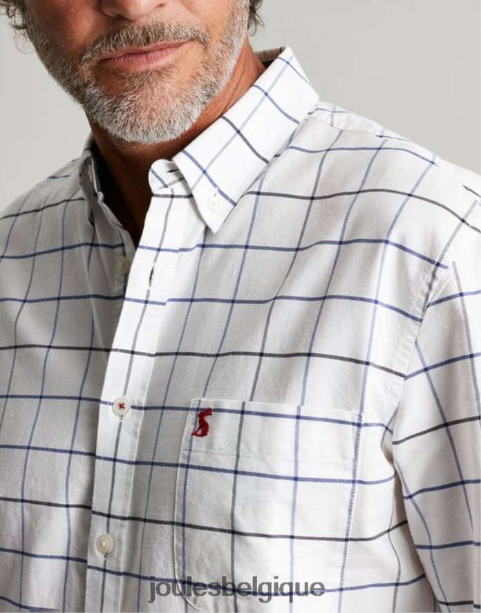 chèque blanc Welford - Chemise à carreaux coupe classique Hommes vêtements Joules ND0H6T174