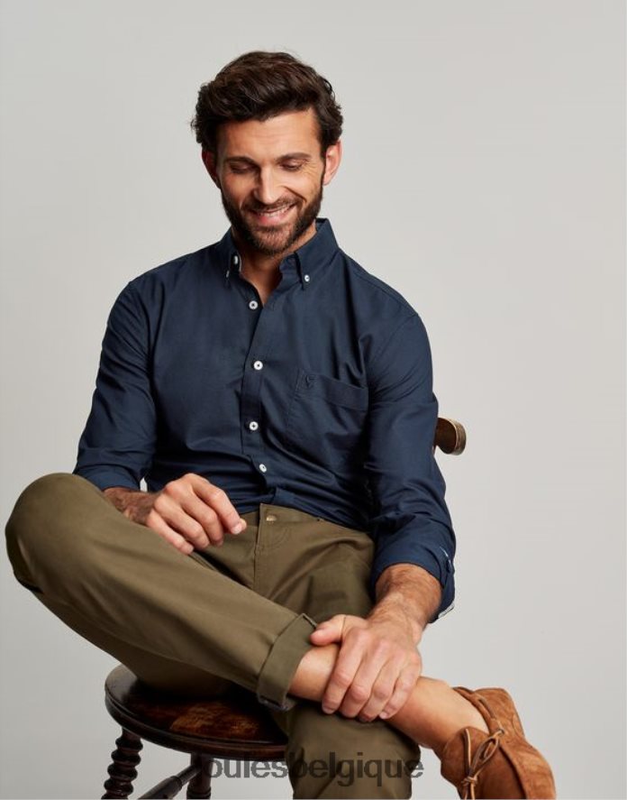 marine française chemise oxford coupe classique Hommes vêtements Joules ND0H6T164