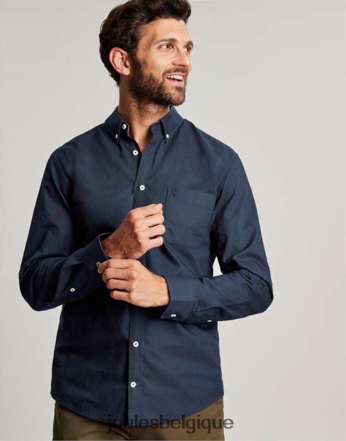 marine française chemise oxford coupe classique Hommes vêtements Joules ND0H6T164